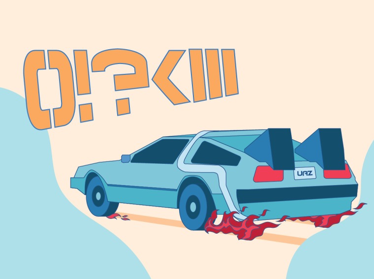Illustration of going back to the future by utilizing regular expressions